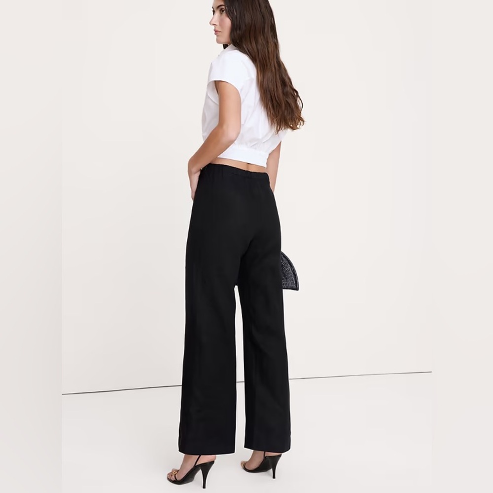 NWT! Banana Republic Mid-Rise Kick-Flare Linen Ankle Pant - Size 6 #875194 - Picture 2 of 5